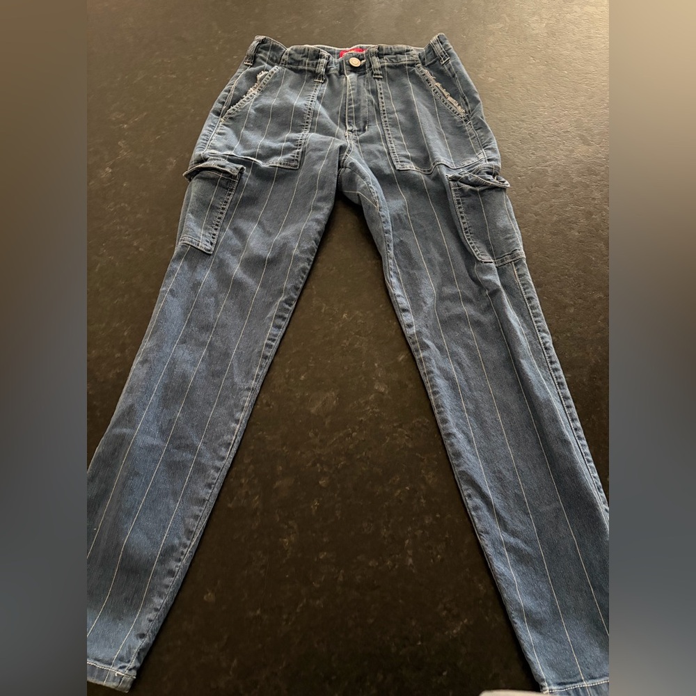 Pinstripe Jeans